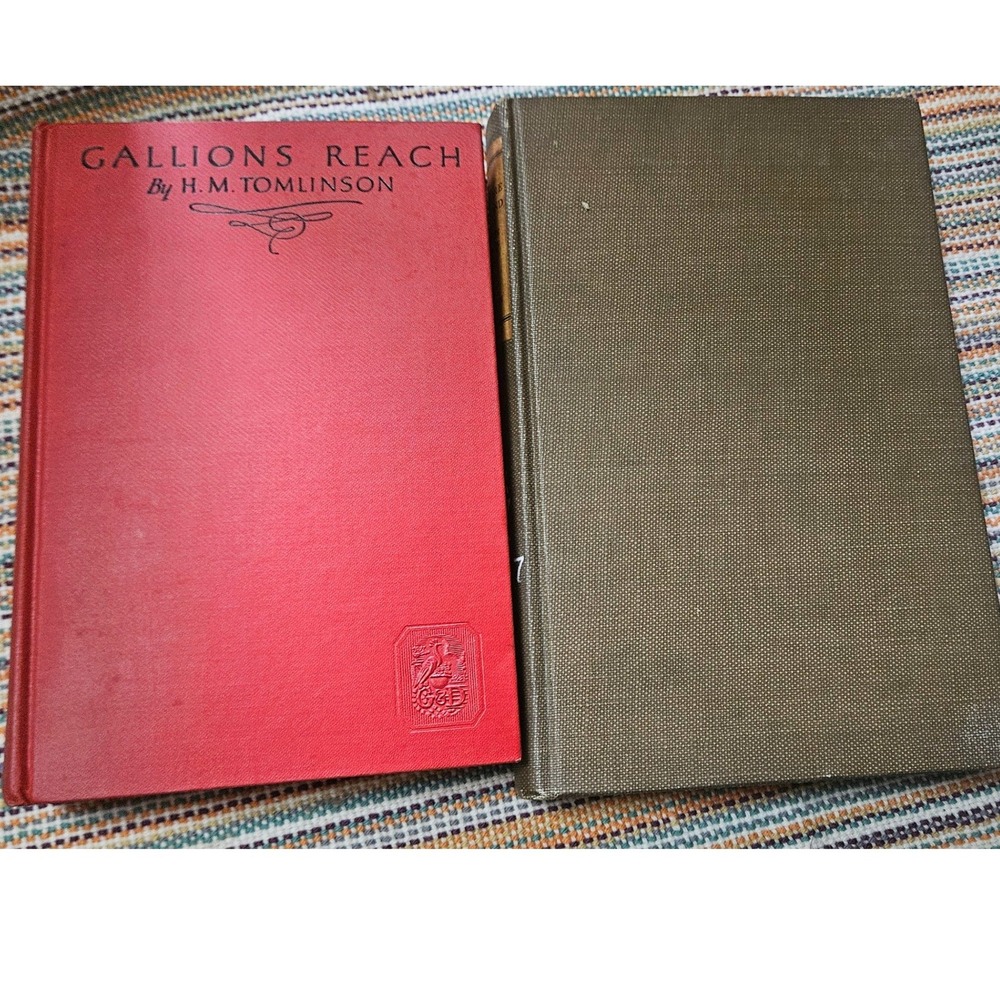 Gallions Reach & The Foreshore of England H.M. Tomlinson 1927 Book Lot Vintage